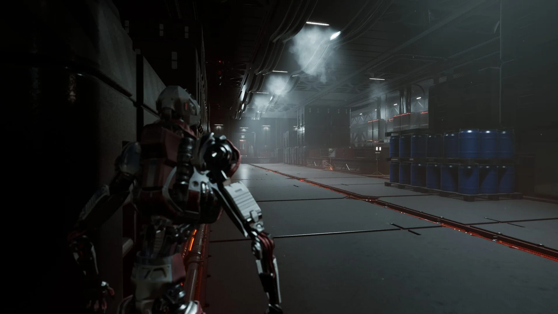 Capture d'écran du jeu Space Legacy — scène en vue FPS dans le vaisseau